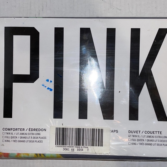 Victoria Secret Pink Twin XL Floral Duvet Cover - Picture 3 of 3